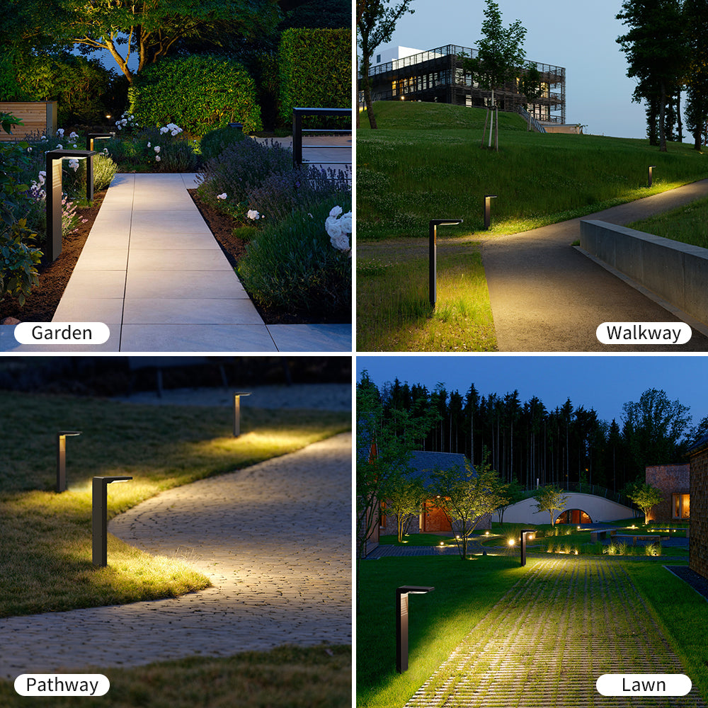 Cove Comfort Solar Powered Outdoor Pathway Lighting LED Light - Auto On/Off, Warm White Glow - Ideal for Garden and Walkway Illumination